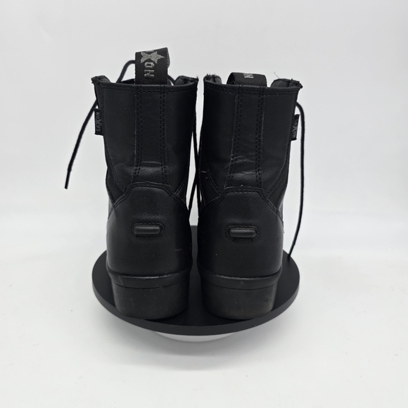 Saxon By Syntovia Shoe Women 8 Ladies Lace Up Paddock Boots Black - Picture 5 of 8